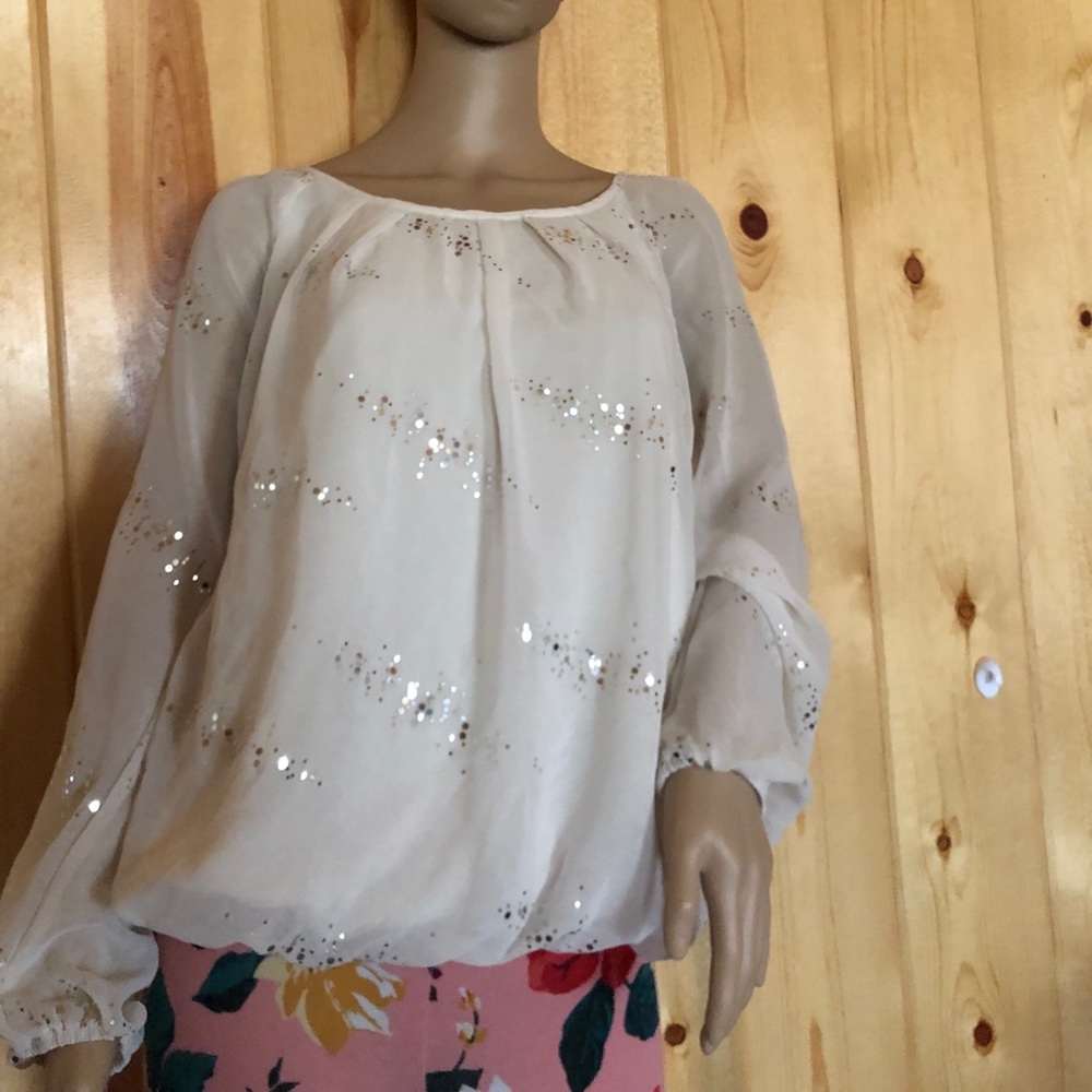 white sparky blouse